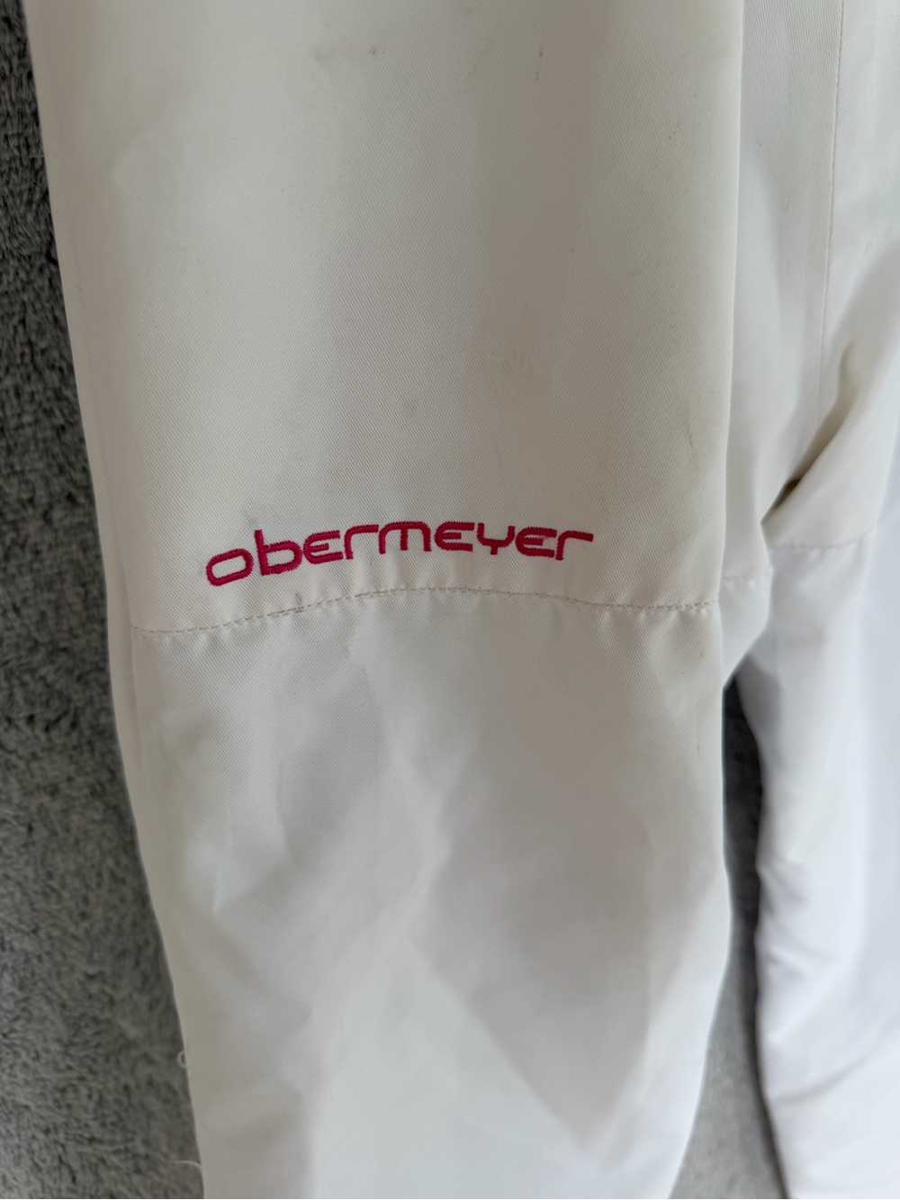 Obermeyer girls Snoverall white Pants size 8 - Picture 6 of 8